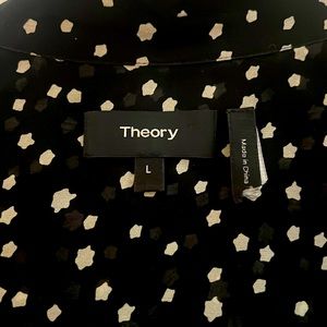 Theory silk blouse, size large